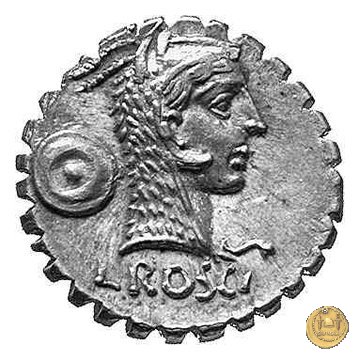 412/1 - denario L. Roscius Fabatus 64 BC (Roma)