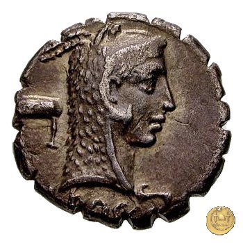 412/1 - denario L. Roscius Fabatus 64 BC (Roma)