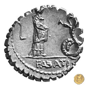 412/1 - denario L. Roscius Fabatus 64 BC (Roma)