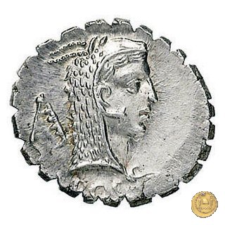 412/1 - denario L. Roscius Fabatus 64 BC (Roma)