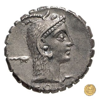 412/1 - denario L. Roscius Fabatus 64 BC (Roma)