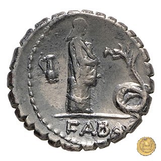 412/1 - denario L. Roscius Fabatus 64 BC (Roma)