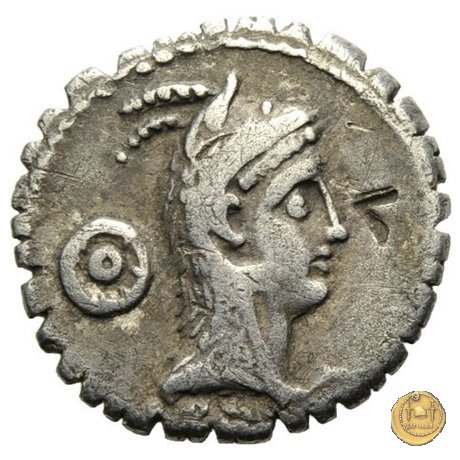 412/1 - denario L. Roscius Fabatus 64 BC (Roma)