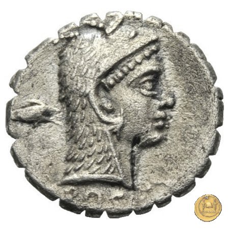 412/1 - denario L. Roscius Fabatus 64 BC (Roma)