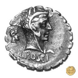 412/1 - denario L. Roscius Fabatus 64 BC (Roma)