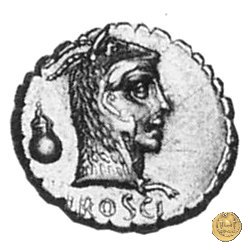 412/1 - denario L. Roscius Fabatus 64 BC (Roma)