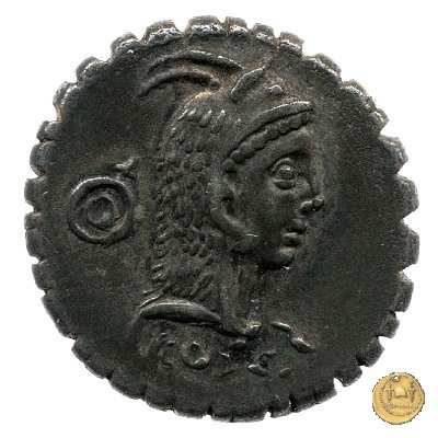 412/1 - denario L. Roscius Fabatus 64 BC (Roma)