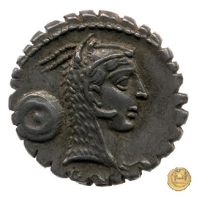 412/1 - denario L. Roscius Fabatus 64 BC (Roma)