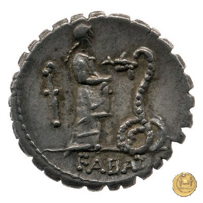 412/1 - denario L. Roscius Fabatus 64 BC (Roma)