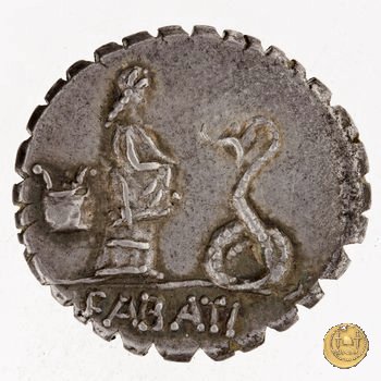 412/1 - denario L. Roscius Fabatus 64 BC (Roma)