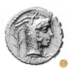 412/1 - denario L. Roscius Fabatus 64 BC (Roma)