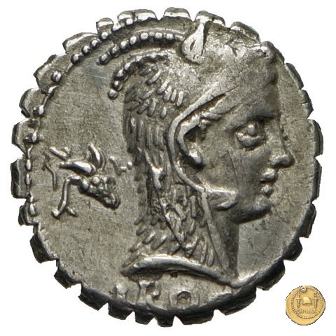 412/1 - denario L. Roscius Fabatus 64 BC (Roma)