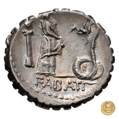 412/1 - denario L. Roscius Fabatus 64 BC (Roma)