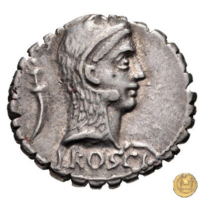 412/1 - denario L. Roscius Fabatus 64 BC (Roma)