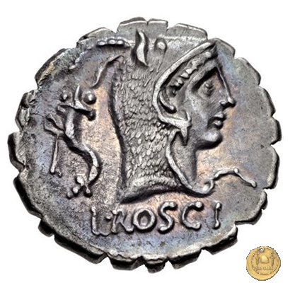 412/1 - denario L. Roscius Fabatus 64 BC (Roma)