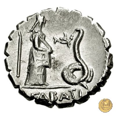 412/1 - denario L. Roscius Fabatus 64 BC (Roma)