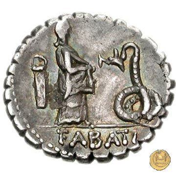 412/1 - denario L. Roscius Fabatus 64 BC (Roma)