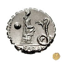 412/1 - denario L. Roscius Fabatus 64 BC (Roma)