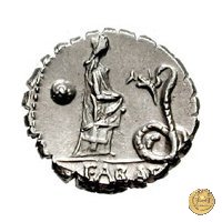 412/1 - denario L. Roscius Fabatus 64 BC (Roma)