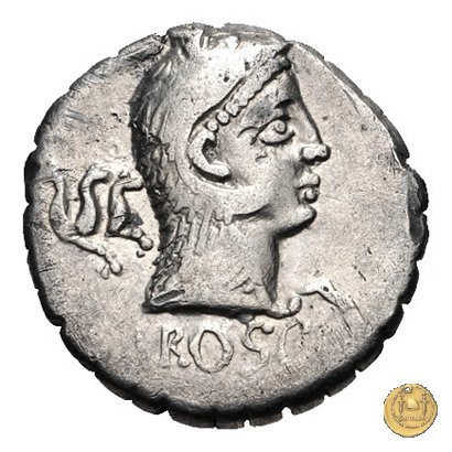 412/1 - denario L. Roscius Fabatus 64 BC (Roma)