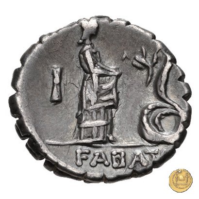 412/1 - denario L. Roscius Fabatus 64 BC (Roma)