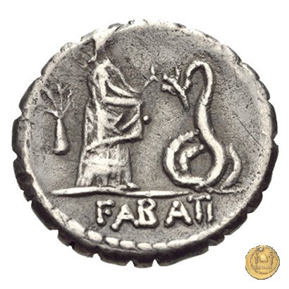 412/1 - denario L. Roscius Fabatus 64 BC (Roma)