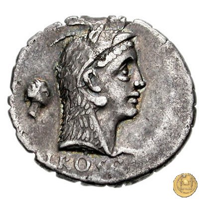 412/1 - denario L. Roscius Fabatus 64 BC (Roma)