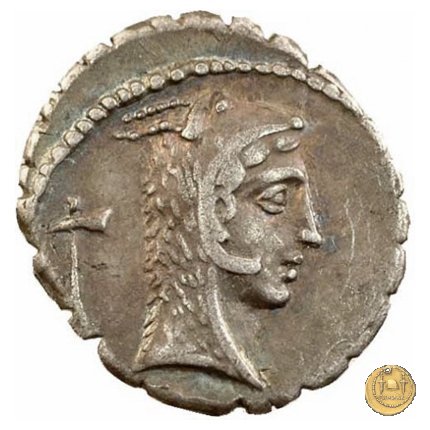 412/1 - denario L. Roscius Fabatus 64 BC (Roma)