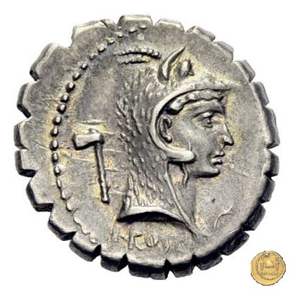 412/1 - denario L. Roscius Fabatus 64 BC (Roma)