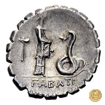 412/1 - denario L. Roscius Fabatus 64 BC (Roma)
