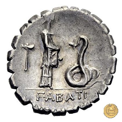 412/1 - denario L. Roscius Fabatus 64 BC (Roma)