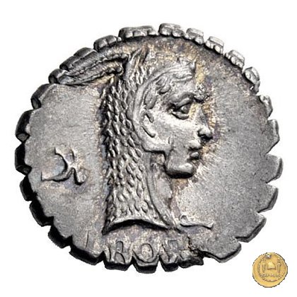 412/1 - denario L. Roscius Fabatus 64 BC (Roma)