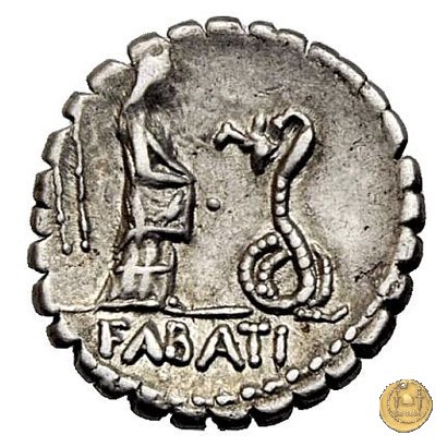 412/1 - denario L. Roscius Fabatus 64 BC (Roma)