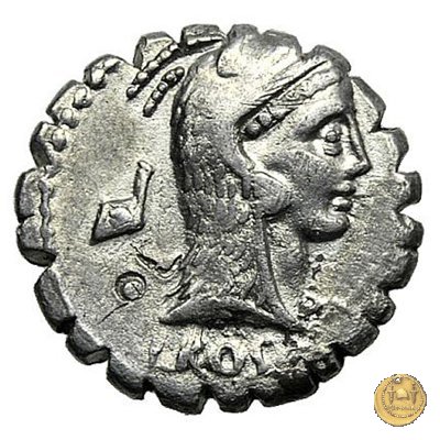 412/1 - denario L. Roscius Fabatus 64 BC (Roma)