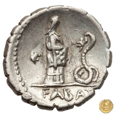 412/1 - denario L. Roscius Fabatus 64 BC (Roma)