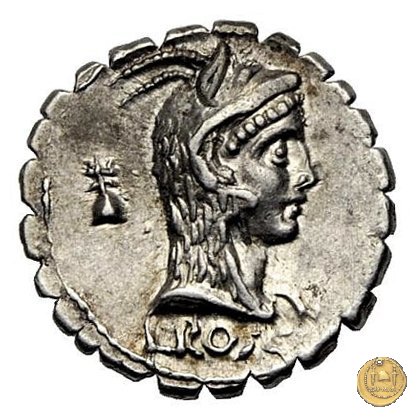 412/1 - denario L. Roscius Fabatus 64 BC (Roma)