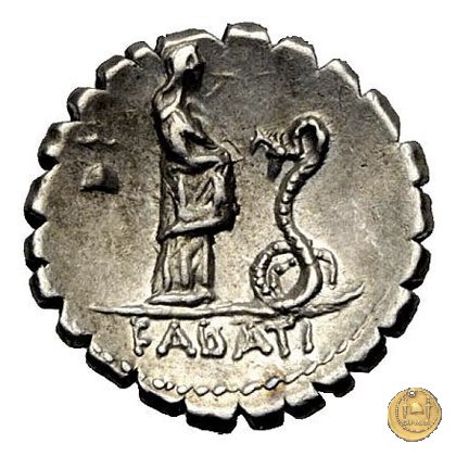 412/1 - denario L. Roscius Fabatus 64 BC (Roma)