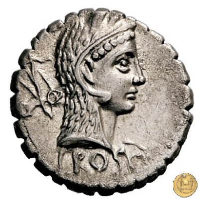 412/1 - denario L. Roscius Fabatus 64 BC (Roma)