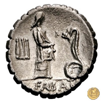 412/1 - denario L. Roscius Fabatus 64 BC (Roma)