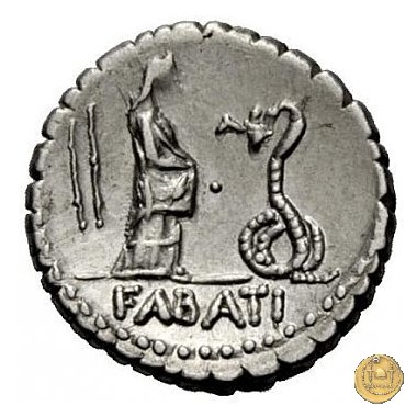 412/1 - denario L. Roscius Fabatus 64 BC (Roma)