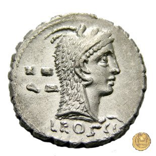 412/1 - denario L. Roscius Fabatus 64 BC (Roma)