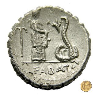 412/1 - denario L. Roscius Fabatus 64 BC (Roma)