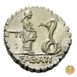 412/1 - denario L. Roscius Fabatus 64 BC (Roma)