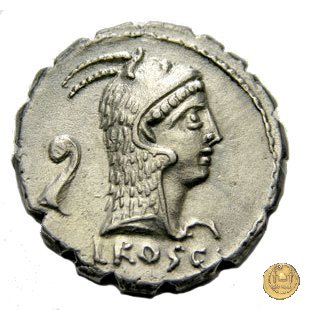 412/1 - denario L. Roscius Fabatus 64 BC (Roma)