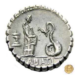 412/1 - denario L. Roscius Fabatus 64 BC (Roma)