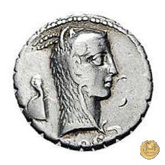 412/1 - denario L. Roscius Fabatus 64 BC (Roma)