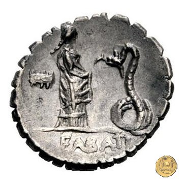 412/1 - denario L. Roscius Fabatus 64 BC (Roma)