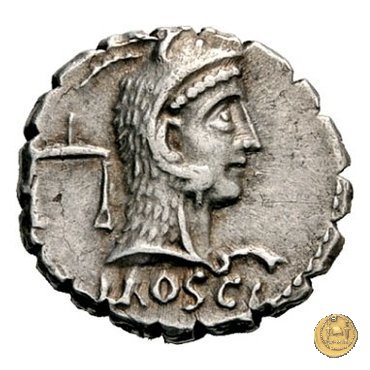 412/1 - denario L. Roscius Fabatus 64 BC (Roma)