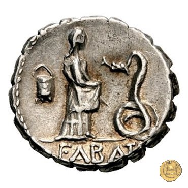 412/1 - denario L. Roscius Fabatus 64 BC (Roma)