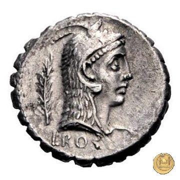 412/1 - denario L. Roscius Fabatus 64 BC (Roma)